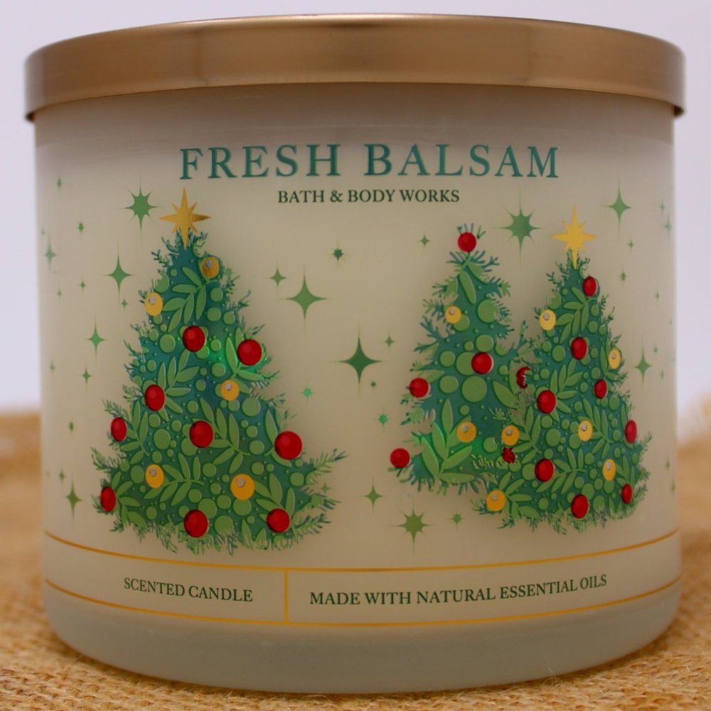 Fresh Balsam Bath & Body Works 3-Wick Candle 14.5 oz